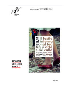 Portada del documento Memoria Edición XIII (Año 2012).pdf